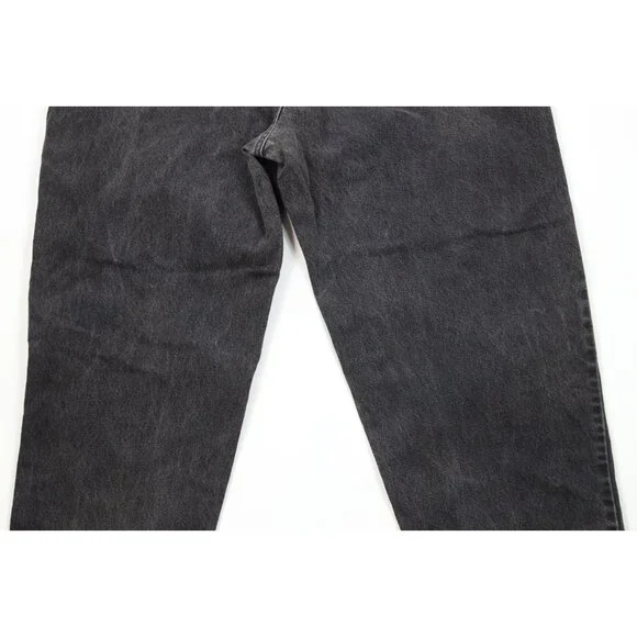 Vintage 90s Levis 550 Orange Tab Mens 40x28 Relaxed Tapered Leg Jeans Black USA
